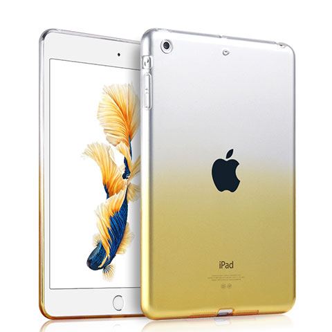 Coque Ultra Fine Transparente Souple Degrade pour Apple iPad Air Jaune