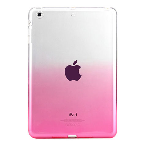 Coque Ultra Fine Transparente Souple Degrade pour Apple iPad Mini 3 Rose