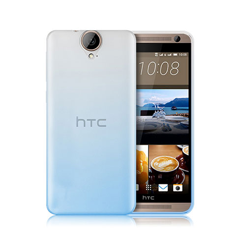 Coque Ultra Fine Transparente Souple Degrade pour HTC One E9 Plus Bleu