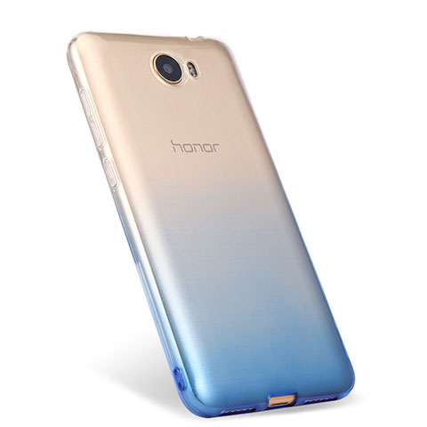 Coque Ultra Fine Transparente Souple Degrade pour Huawei Honor Play 5 Bleu