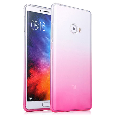 Coque Ultra Fine Transparente Souple Degrade pour Xiaomi Mi Note 2 Special Edition Rose