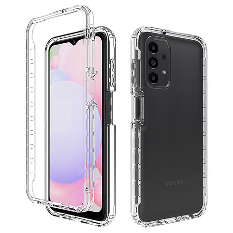 Coque Ultra Fine Transparente Souple Housse Etui 360 Degres Avant et Arriere Degrade JX1 pour Samsung Galaxy A13 4G Clair