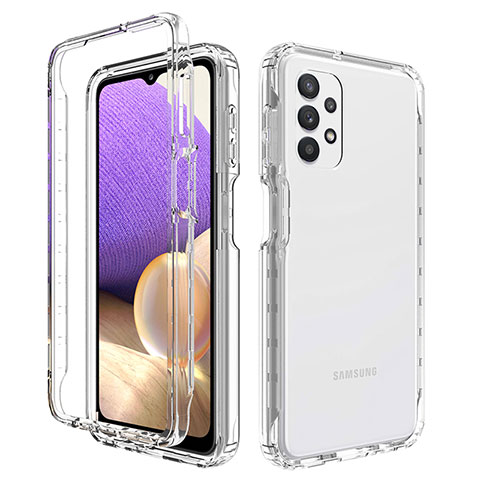 Coque Ultra Fine Transparente Souple Housse Etui 360 Degres Avant et Arriere Degrade JX1 pour Samsung Galaxy A32 4G Clair