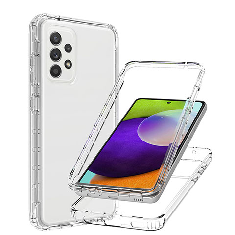 Coque Ultra Fine Transparente Souple Housse Etui 360 Degres Avant et Arriere Degrade JX1 pour Samsung Galaxy A52s 5G Clair