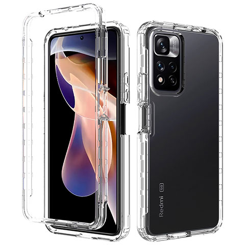 Coque Ultra Fine Transparente Souple Housse Etui 360 Degres Avant et Arriere Degrade JX1 pour Xiaomi Mi 11i 5G (2022) Clair