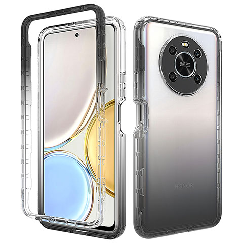 Coque Ultra Fine Transparente Souple Housse Etui 360 Degres Avant et Arriere Degrade pour Huawei Honor Magic4 Lite 4G Bleu