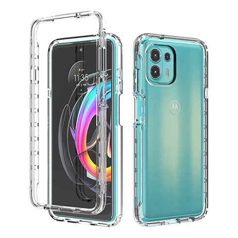 Coque Ultra Fine Transparente Souple Housse Etui 360 Degres Avant et Arriere Degrade pour Motorola Moto Edge 20 Lite 5G Clair