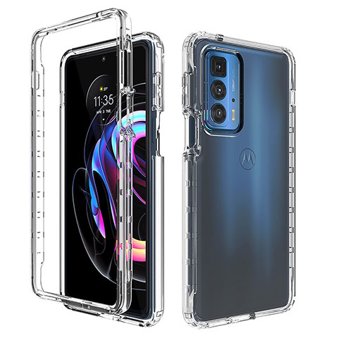 Coque Ultra Fine Transparente Souple Housse Etui 360 Degres Avant et Arriere Degrade pour Motorola Moto Edge S Pro 5G Clair