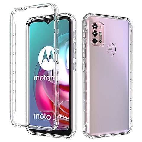 Coque Ultra Fine Transparente Souple Housse Etui 360 Degres Avant et Arriere Degrade pour Motorola Moto G10 Power Clair