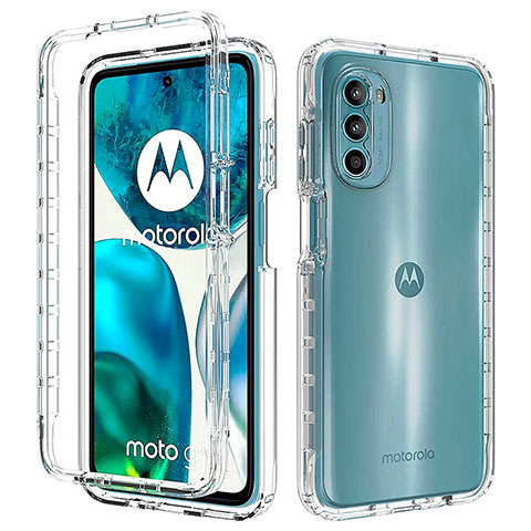 Coque Ultra Fine Transparente Souple Housse Etui 360 Degres Avant et Arriere Degrade pour Motorola MOTO G52 Clair