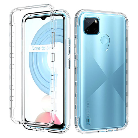 Coque Ultra Fine Transparente Souple Housse Etui 360 Degres Avant et Arriere Degrade pour Realme C21Y Clair