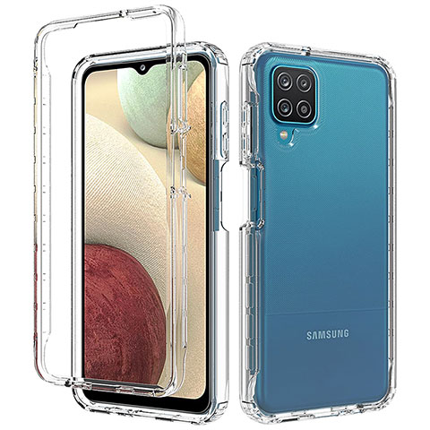 Coque Ultra Fine Transparente Souple Housse Etui 360 Degres Avant et Arriere Degrade pour Samsung Galaxy A12 5G Clair