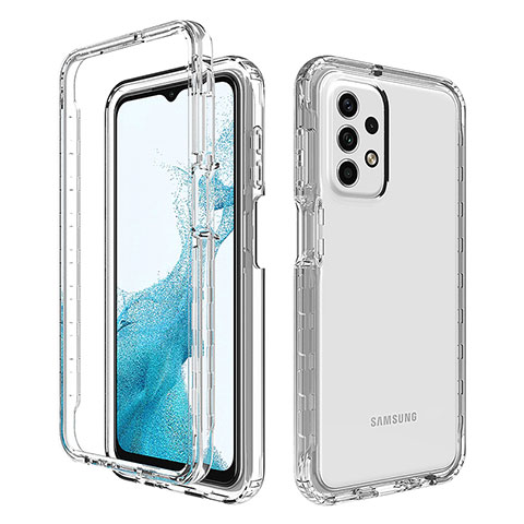 Coque Ultra Fine Transparente Souple Housse Etui 360 Degres Avant et Arriere Degrade pour Samsung Galaxy A23 5G Clair