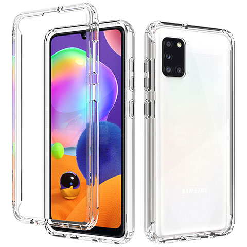 Coque Ultra Fine Transparente Souple Housse Etui 360 Degres Avant et Arriere Degrade pour Samsung Galaxy A31 Clair