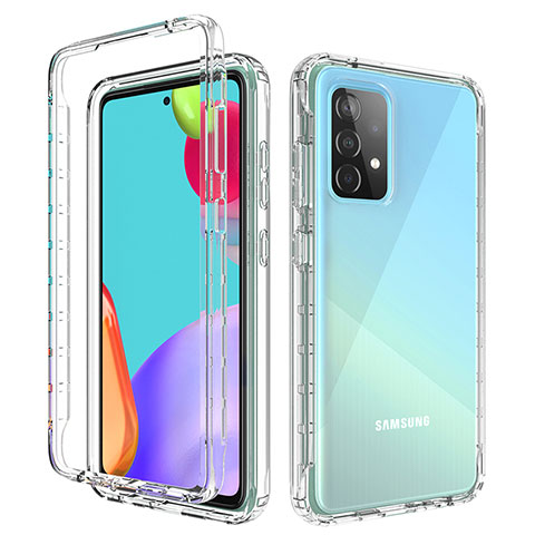 Coque Ultra Fine Transparente Souple Housse Etui 360 Degres Avant et Arriere Degrade pour Samsung Galaxy A52s 5G Clair