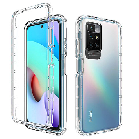 Coque Ultra Fine Transparente Souple Housse Etui 360 Degres Avant et Arriere Degrade pour Xiaomi Redmi 10 (2022) Clair