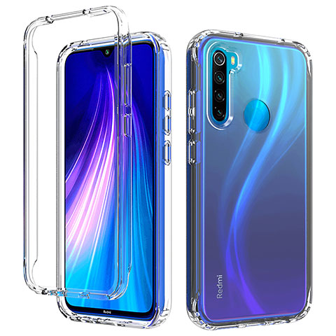 Coque Ultra Fine Transparente Souple Housse Etui 360 Degres Avant et Arriere Degrade pour Xiaomi Redmi Note 8 (2021) Clair