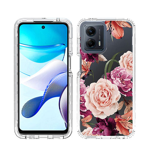 Coque Ultra Fine Transparente Souple Housse Etui 360 Degres Avant et Arriere JX1 pour Motorola Moto G 5G (2023) Violet Clair