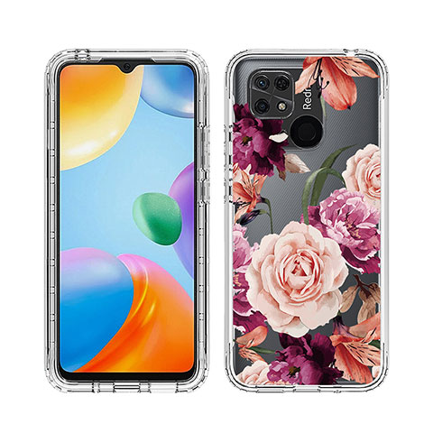 Coque Ultra Fine Transparente Souple Housse Etui 360 Degres Avant et Arriere JX1 pour Xiaomi Redmi 10 India Colorful