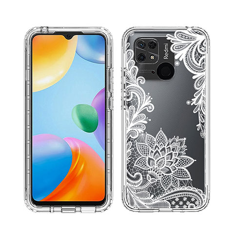 Coque Ultra Fine Transparente Souple Housse Etui 360 Degres Avant et Arriere JX1 pour Xiaomi Redmi 10C 4G Blanc