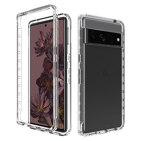 Coque Ultra Fine Transparente Souple Housse Etui 360 Degres Avant et Arriere pour Google Pixel 7 Pro 5G Clair