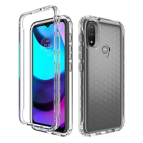 Coque Ultra Fine Transparente Souple Housse Etui 360 Degres Avant et Arriere pour Motorola Moto E20 Clair