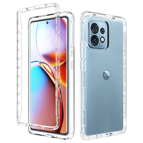 Coque Ultra Fine Transparente Souple Housse Etui 360 Degres Avant et Arriere pour Motorola Moto Edge 40 Pro 5G Clair