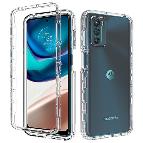 Coque Ultra Fine Transparente Souple Housse Etui 360 Degres Avant et Arriere pour Motorola Moto G42 Clair