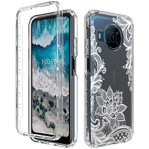 Coque Ultra Fine Transparente Souple Housse Etui 360 Degres Avant et Arriere pour Nokia X100 5G Blanc