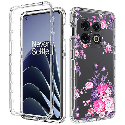 Coque Ultra Fine Transparente Souple Housse Etui 360 Degres Avant et Arriere pour OnePlus 10 Pro 5G Rose