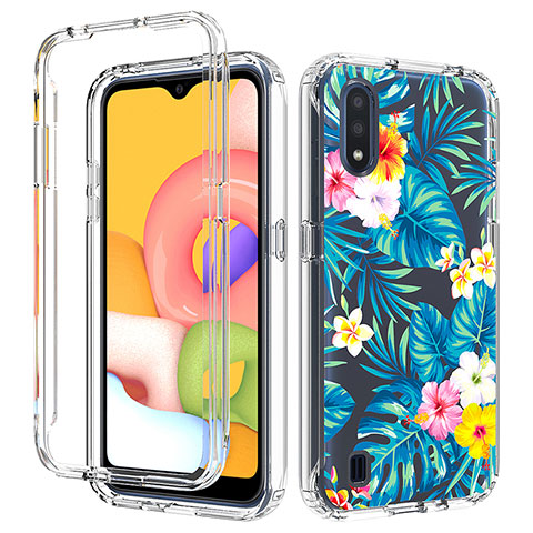 Coque Ultra Fine Transparente Souple Housse Etui 360 Degres Avant et Arriere pour Samsung Galaxy A01 SM-A015 Mixte