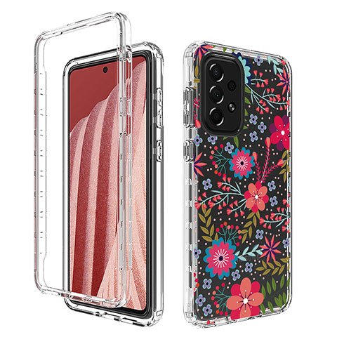 Coque Ultra Fine Transparente Souple Housse Etui 360 Degres Avant et Arriere pour Samsung Galaxy A73 5G Rouge