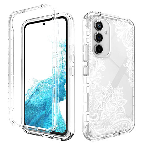 Coque Ultra Fine Transparente Souple Housse Etui 360 Degres Avant et Arriere pour Samsung Galaxy Quantum4 5G Blanc