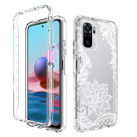 Coque Ultra Fine Transparente Souple Housse Etui 360 Degres Avant et Arriere pour Xiaomi Poco M5S Blanc