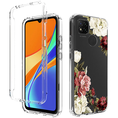 Coque Ultra Fine Transparente Souple Housse Etui 360 Degres Avant et Arriere pour Xiaomi Redmi 9 Activ Marron