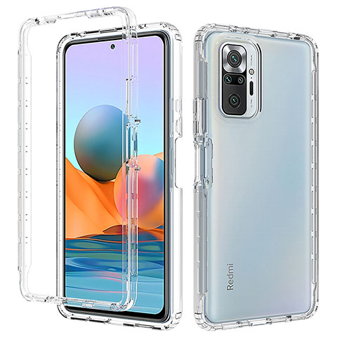 Coque Ultra Fine Transparente Souple Housse Etui 360 Degres Avant et Arriere pour Xiaomi Redmi Note 10 Pro 4G Clair