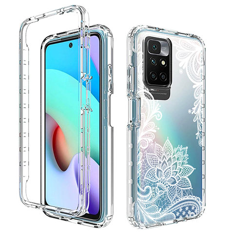 Coque Ultra Fine Transparente Souple Housse Etui 360 Degres Avant et Arriere pour Xiaomi Redmi Note 11 4G (2021) Blanc