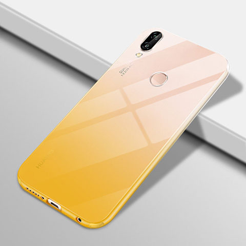 Coque Ultra Fine Transparente Souple Housse Etui Degrade G01 pour Huawei Nova 3e Jaune