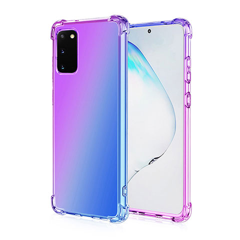 Coque Ultra Fine Transparente Souple Housse Etui Degrade G01 pour Samsung Galaxy S20 5G Violet