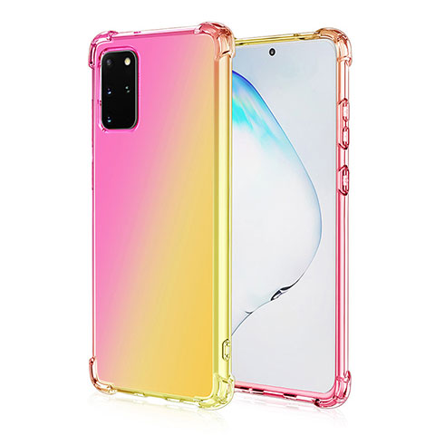 Coque Ultra Fine Transparente Souple Housse Etui Degrade G01 pour Samsung Galaxy S20 Plus 5G Jaune