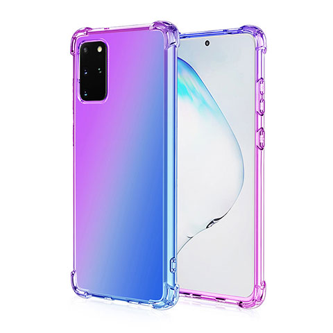 Coque Ultra Fine Transparente Souple Housse Etui Degrade G01 pour Samsung Galaxy S20 Plus 5G Violet