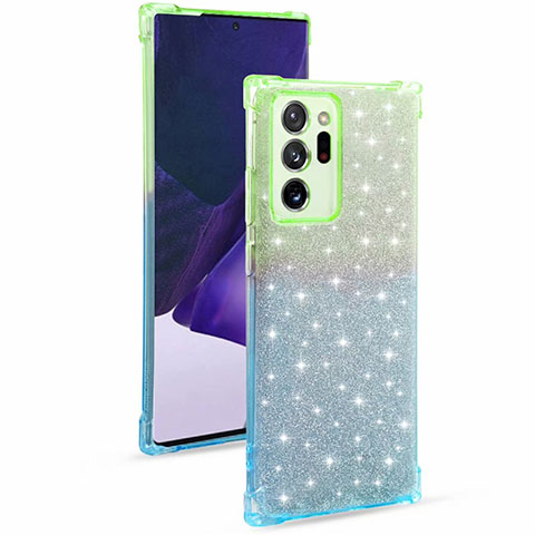 Coque Ultra Fine Transparente Souple Housse Etui Degrade G02 pour Samsung Galaxy Note 20 Ultra 5G Pastel Vert