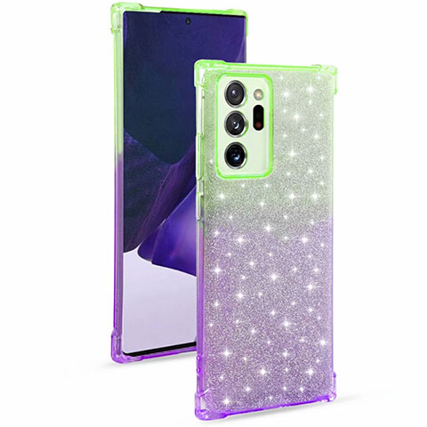 Coque Ultra Fine Transparente Souple Housse Etui Degrade G02 pour Samsung Galaxy Note 20 Ultra 5G Violet