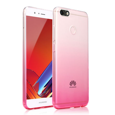 Coque Ultra Fine Transparente Souple Housse Etui Degrade pour Huawei Enjoy 7 Rose