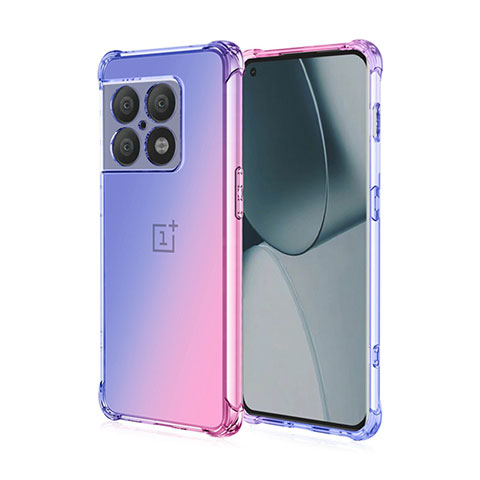 Coque Ultra Fine Transparente Souple Housse Etui Degrade pour OnePlus 10 Pro 5G Violet Clair