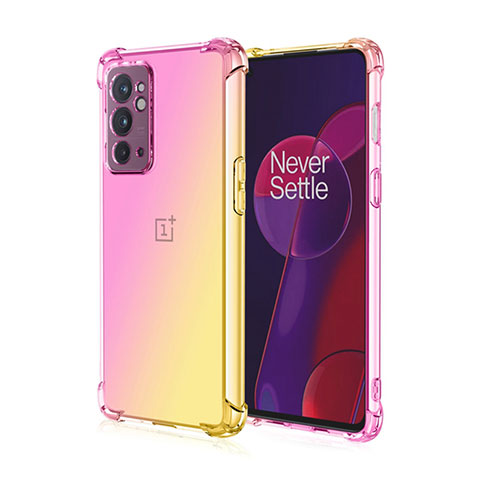 Coque Ultra Fine Transparente Souple Housse Etui Degrade pour OnePlus 9RT 5G Rose