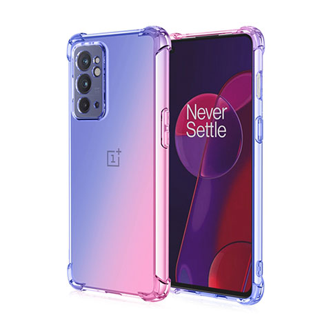 Coque Ultra Fine Transparente Souple Housse Etui Degrade pour OnePlus 9RT 5G Violet Clair