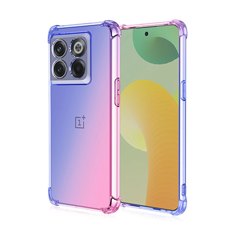 Coque Ultra Fine Transparente Souple Housse Etui Degrade pour OnePlus Ace Pro 5G Violet Clair