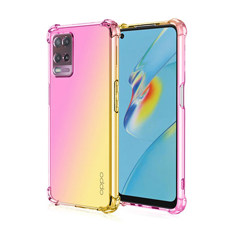 Coque Ultra Fine Transparente Souple Housse Etui Degrade pour Realme 8 5G Rose