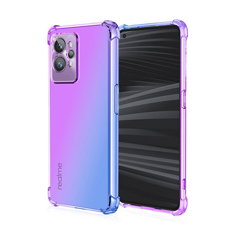 Coque Ultra Fine Transparente Souple Housse Etui Degrade pour Realme GT2 Pro 5G Violet Clair